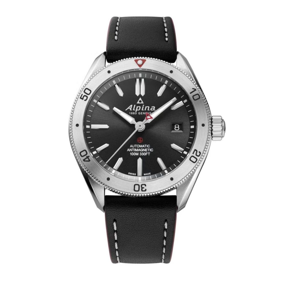Alpina Men\'s Alpiner 4 Black Dial Automatic Watch AL-525B4AQ6