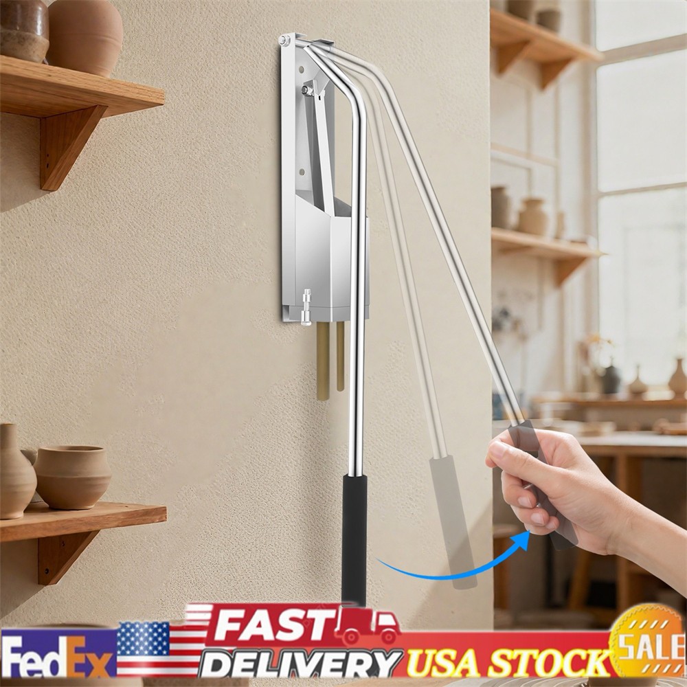 4 Molds Clay Extruder Wall-Mounted  Stainless Clay Extruding Device Pottery Tool