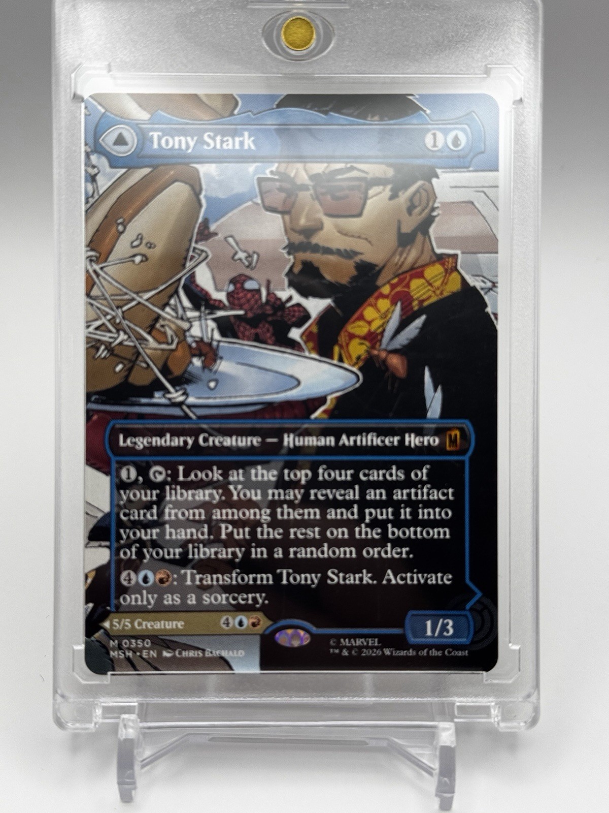 Tony Stark /The Invincible Iron Man| Marvel | #350 | MTG | Borderless Tony Stark /The Invincible Iron Man| Marvel | #350 | MTG | Borderless