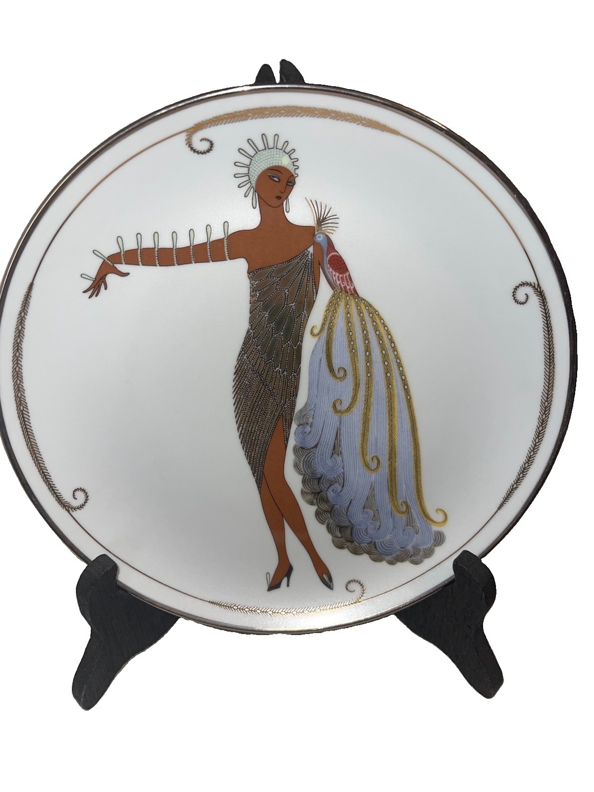 Nice Vintage House of Erte Art Deco Limited Women Plate Franklin Mint Diva ll 