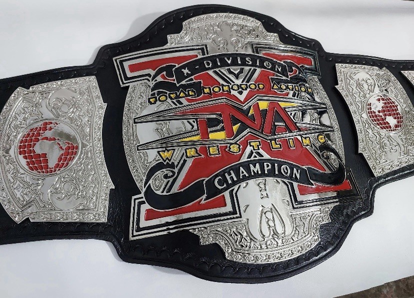 New TNA X division World Heavyweights Wrestling Championship Belt Adult Size 4mm