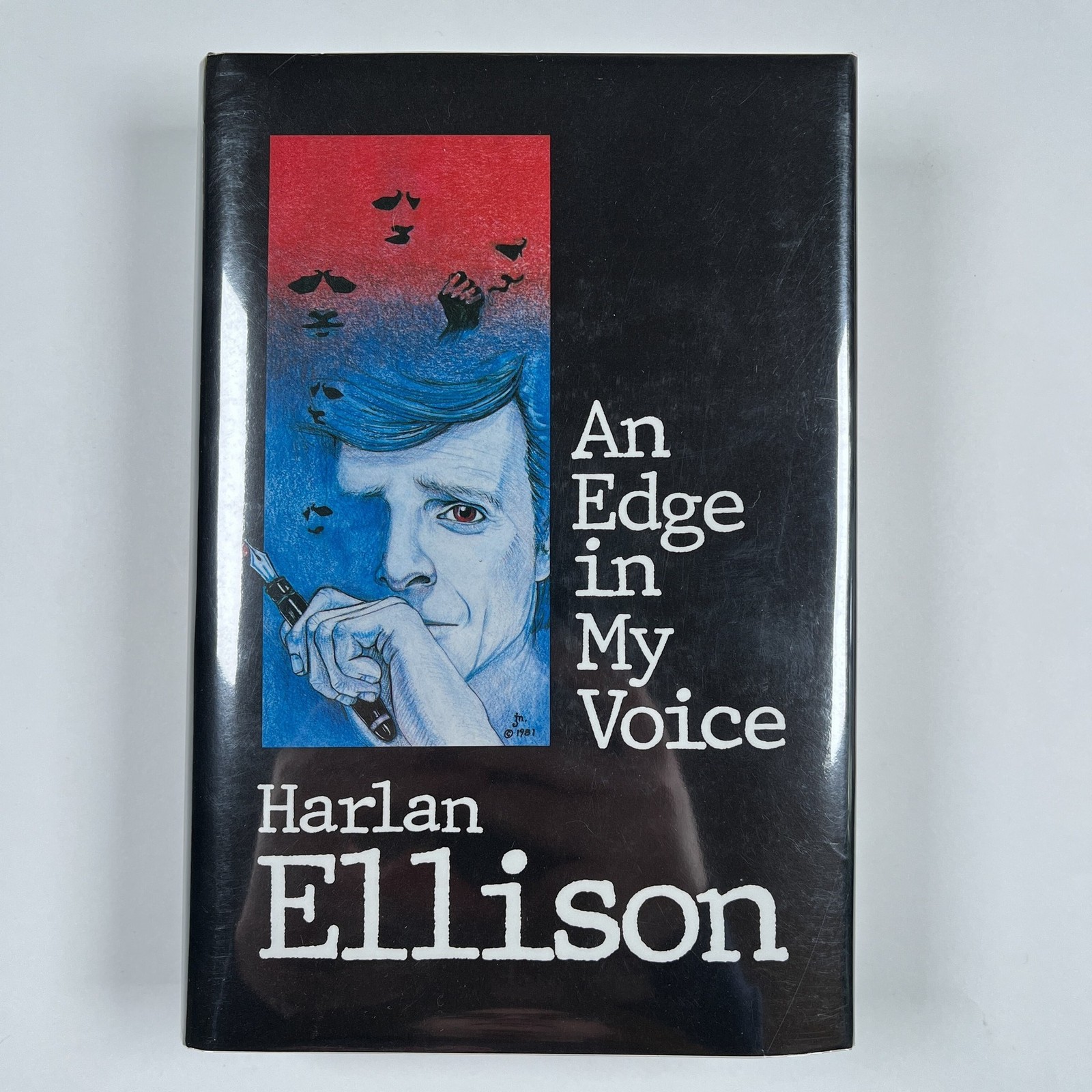Signed Harlan Ellison An Edge in My Voice 1985 Donning Hardcover Dust Jacket