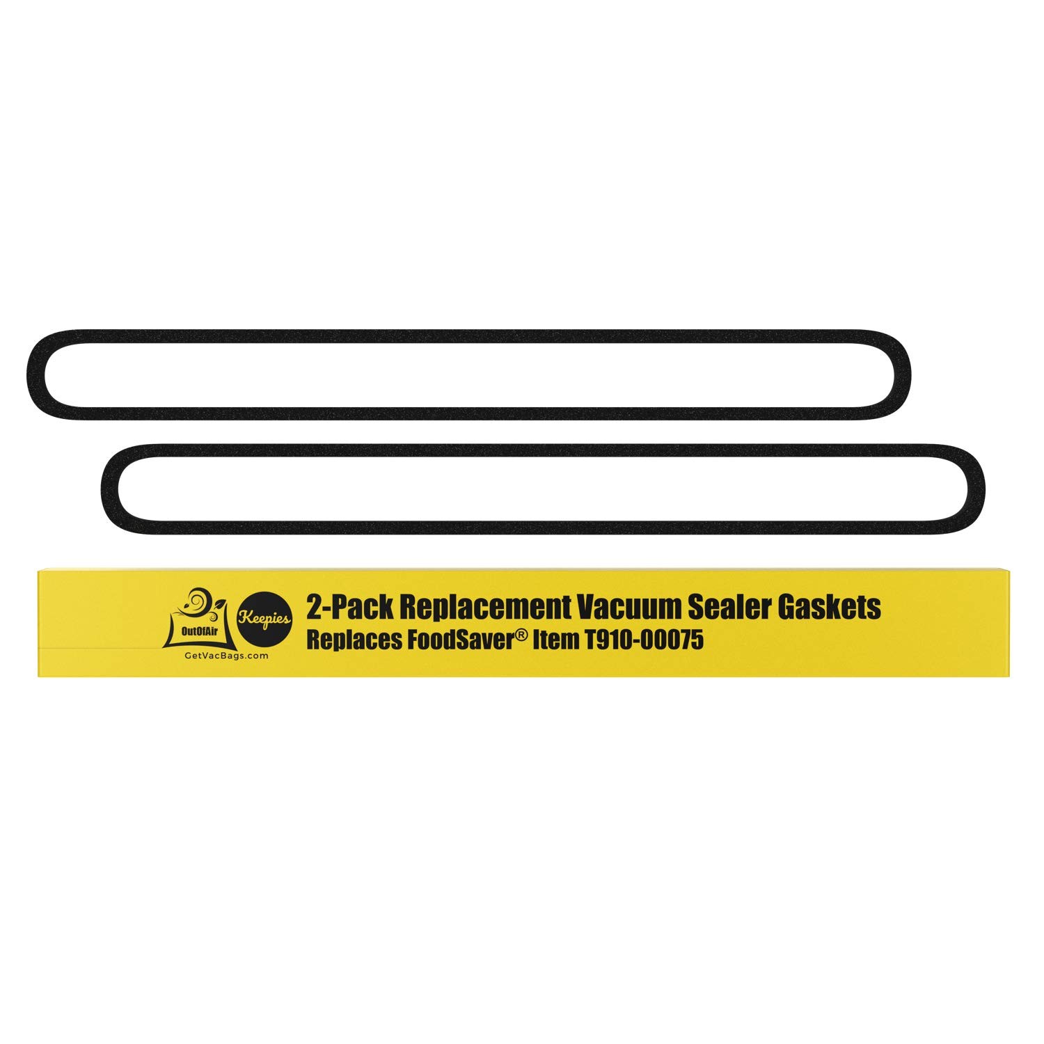 Upper and Lower Gasket Replacements for FoodSaver (2 Foam Gaskets) - Fits V2200,
