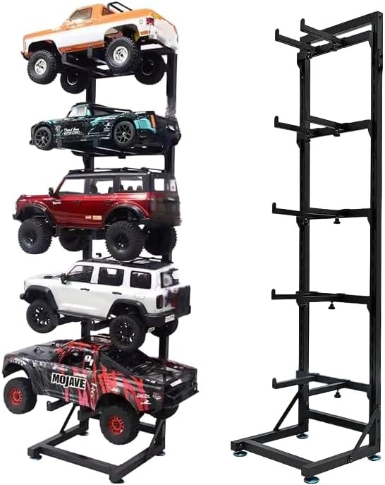 RC Car Stand,Adjustable Display & Storage - 5-Layer for Large 1/10+RC Cars/Truck RC Car Stand,Adjustable Display & Storage - 5-Layer for Large 1/10+RC Cars/Truck