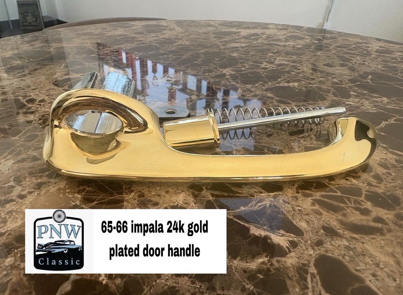 1965- 1968 Chevy Impala 24k Gold Plated Door Handles Chevrolet Lowrider Parts