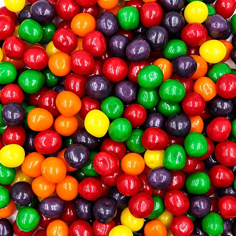 Assorted Fruit Sours Candy - 1.5LB Bulk Bag Tart & Sweet Chewy Sour Balls Mix