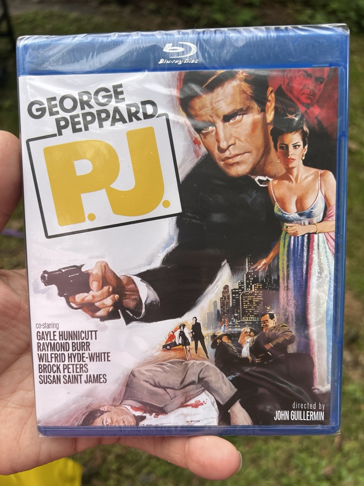 P.J. (Blu-Ray, 1967) Kino Lorber-George Peppard-RARE⚠️ NEW SEALED❤️‍🔥