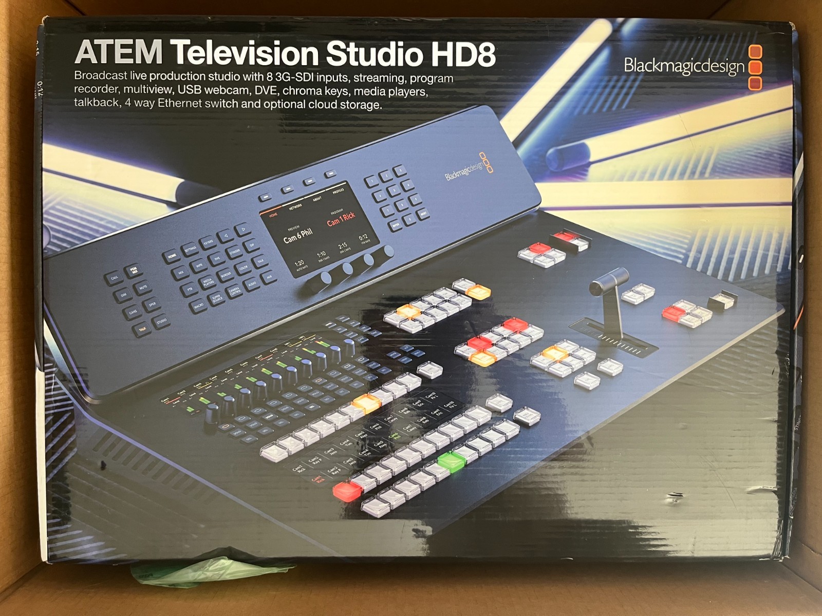 Blackmagic Design ATEM Television Studio HD8 Live Production Switcher - Mint