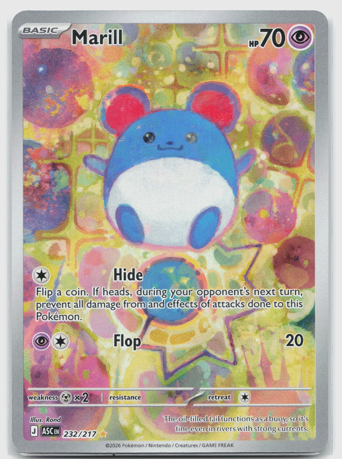 Marill 232/217 (NM) - ME: Ascended Heroes - Illustration Rare - Pokemon TCG