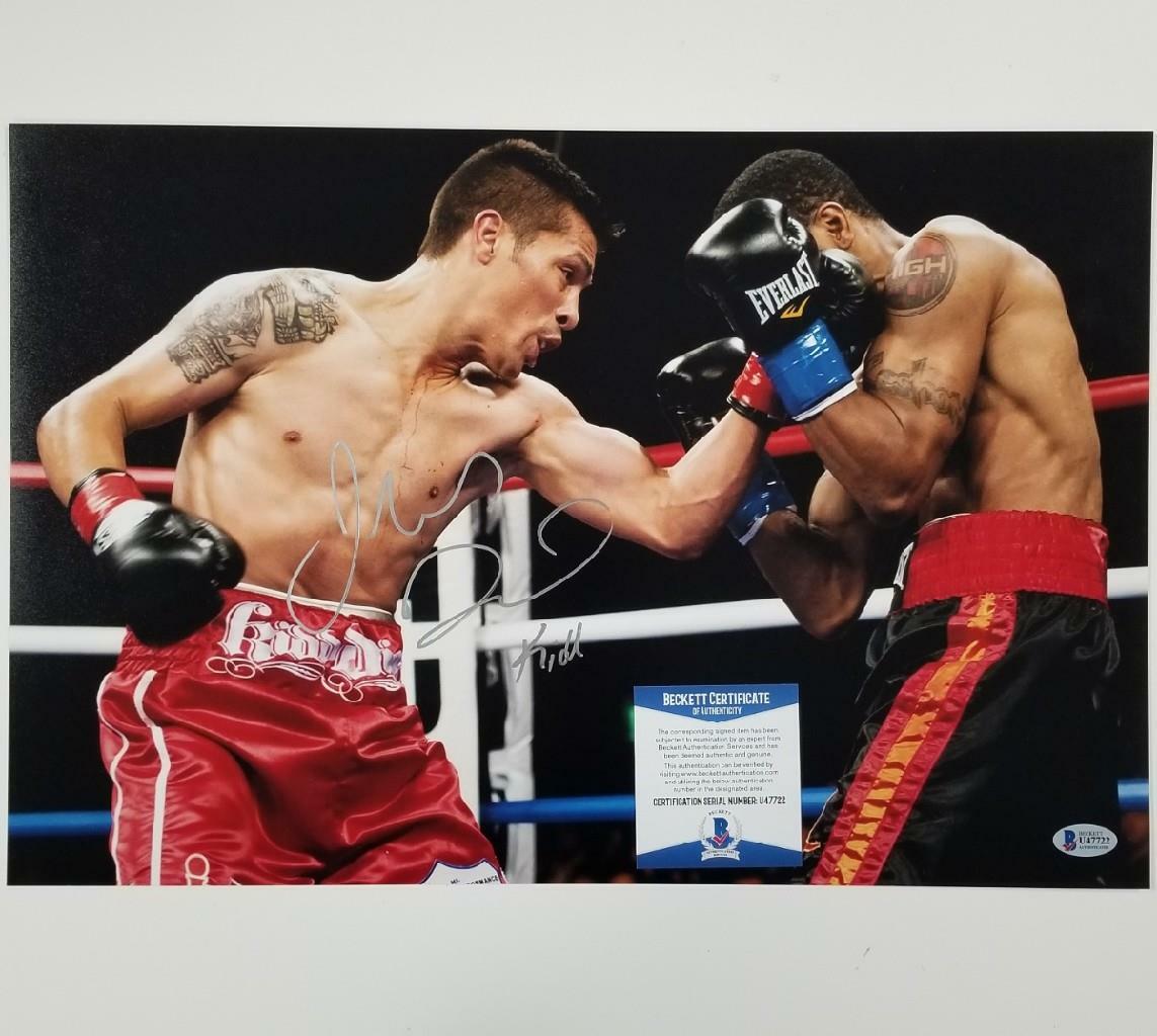 Julio Diaz signed 12x18 Photo Boxing Autograph ~ Beckett BAS COA