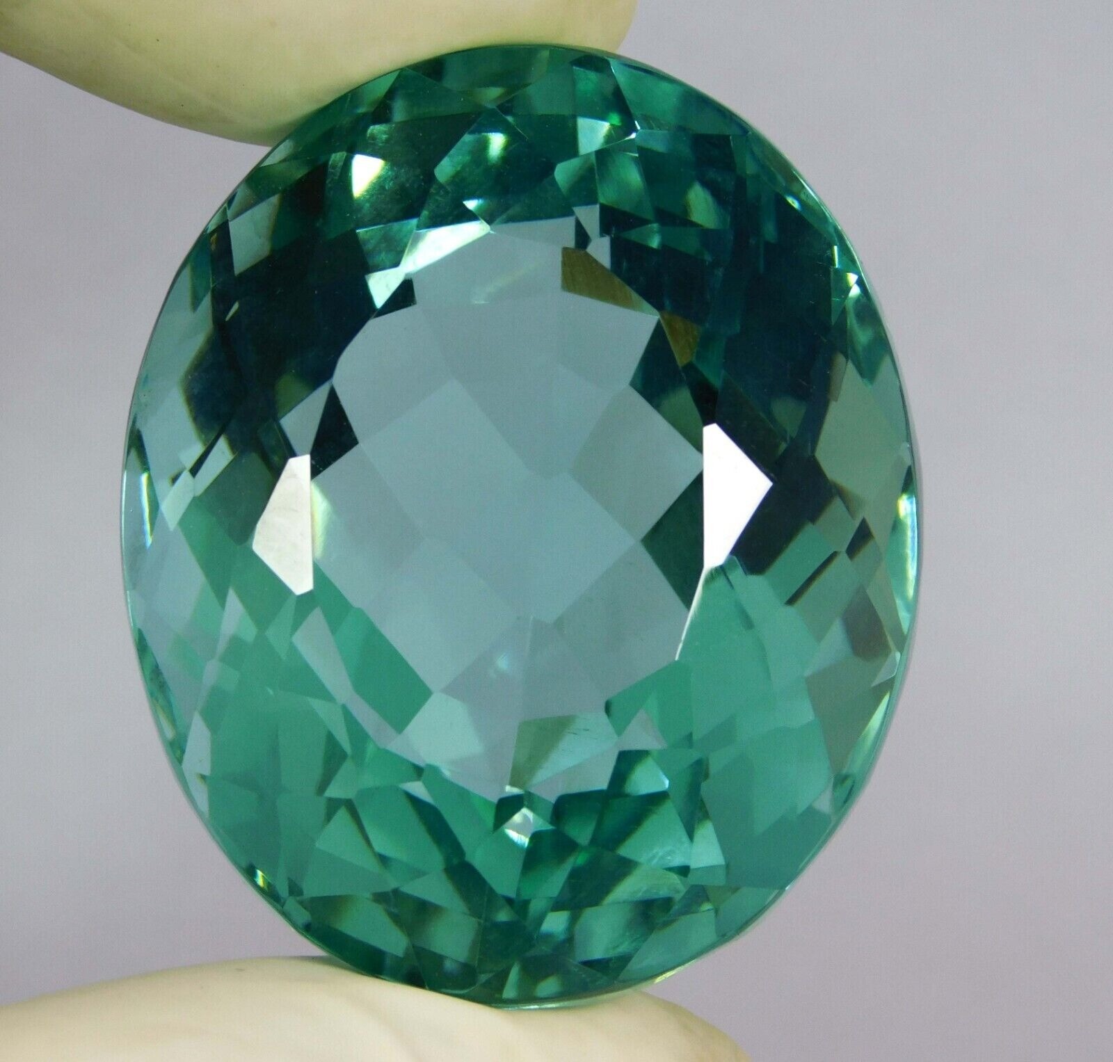 Natural Ocean Blue Aquamarine 98.40 Ct Oval Cut Loose Gemstone Certified AAA+