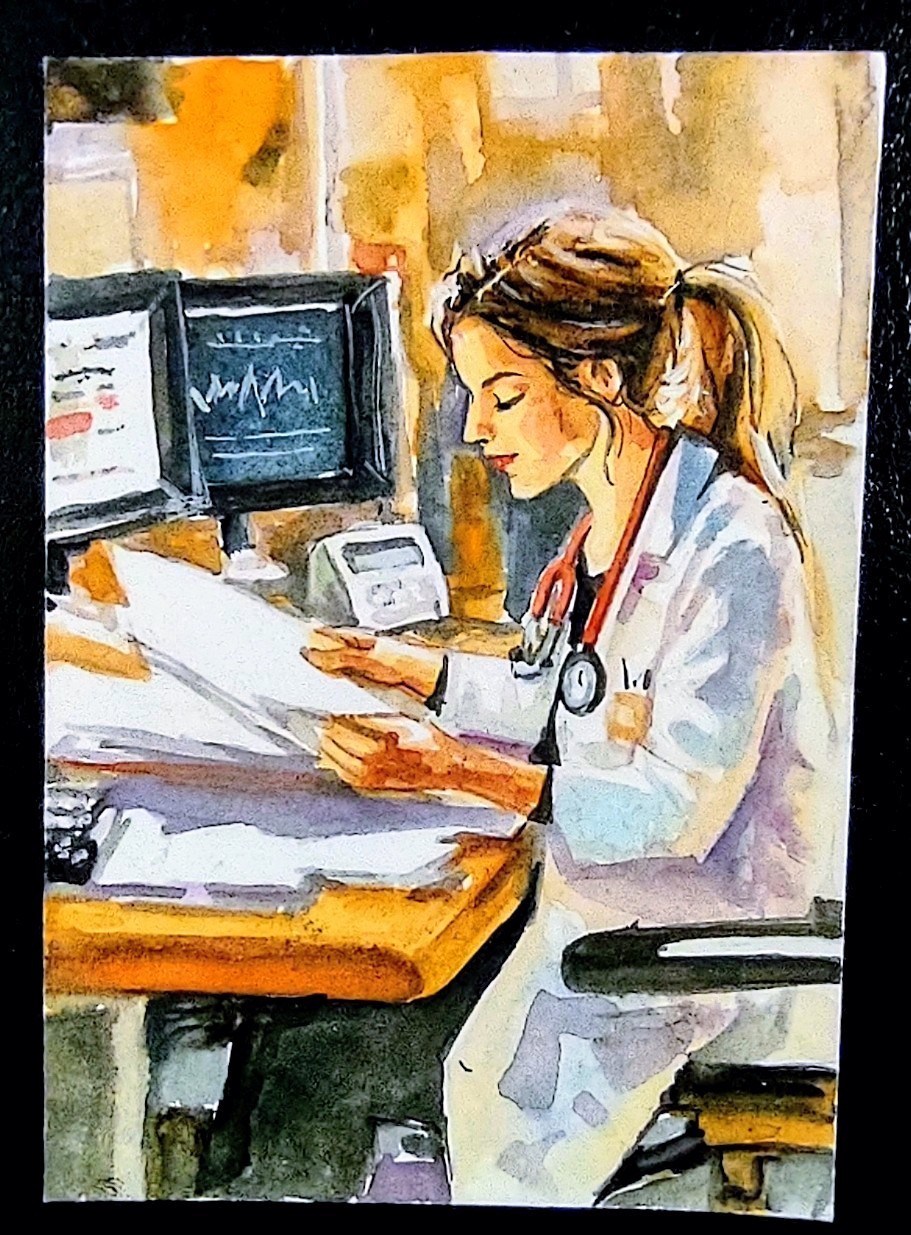 ACEO Hand Painted Art Card. Signed By Artist. Hand Painted Not A Print