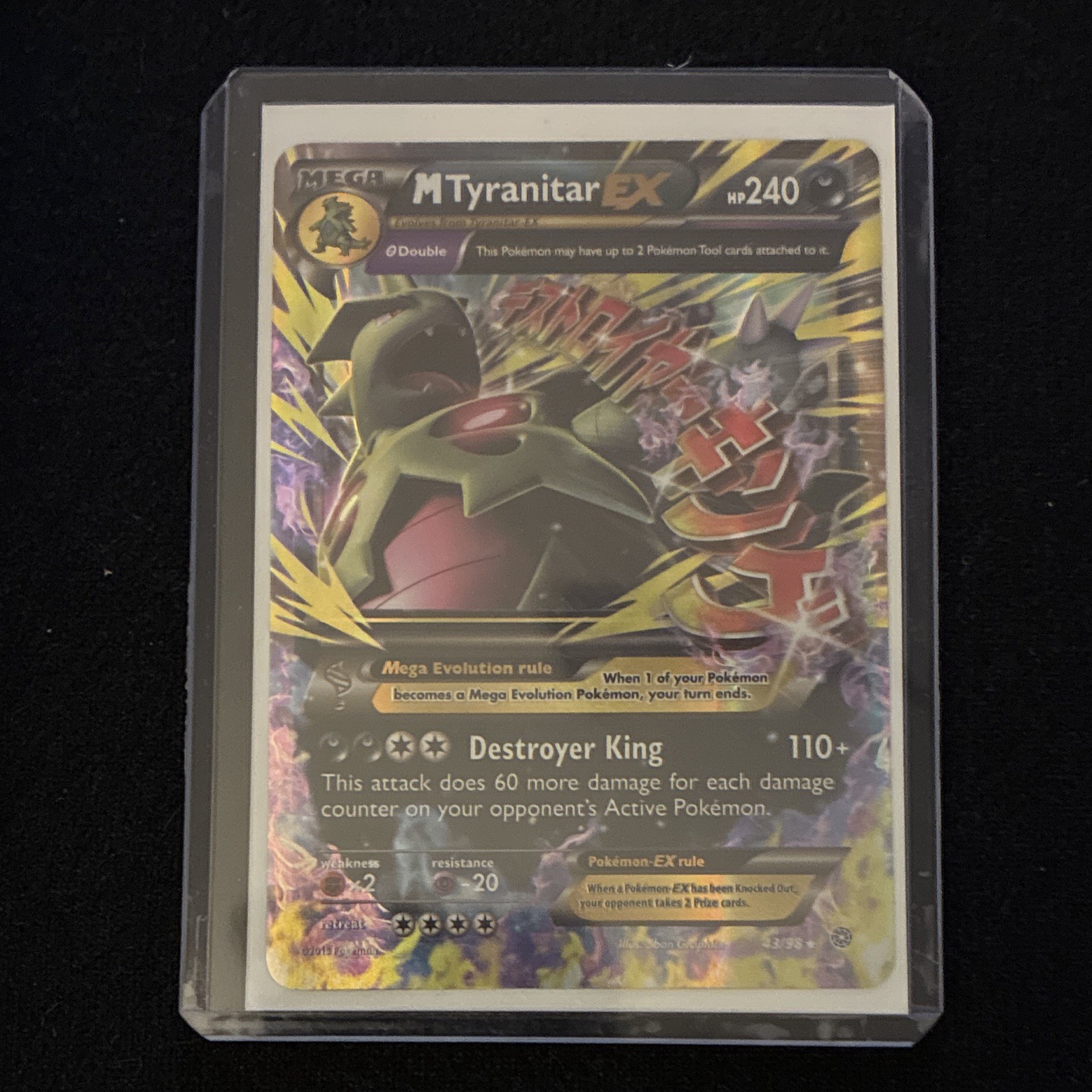 Pokémon TCG M Tyranitar EX Ultra Rare Card Ancient Origins 43/98