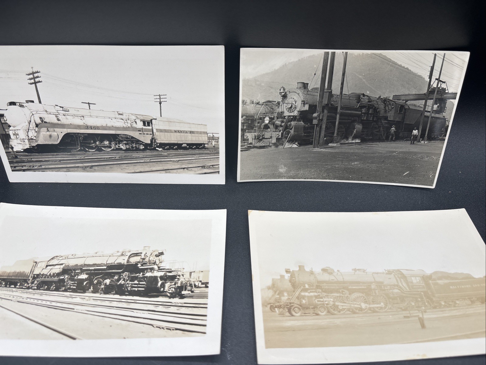 4 RPPC Train Locomotive Photos W.R. Osborne Steam Engine