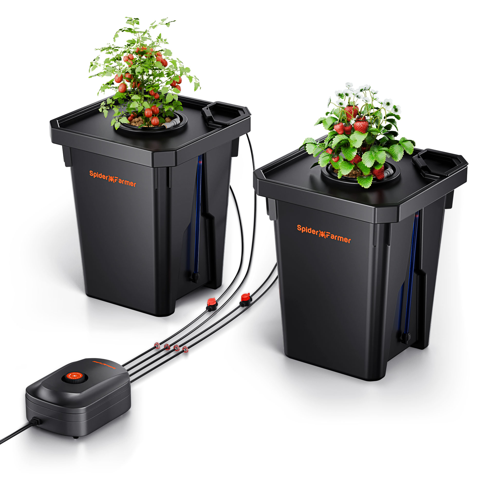 Spider Farmer DWC Hydroponic System 7 Gallon Deep Water Culture with 2/4 Buckets Spider Farmer DWC Hydroponic System 7 Gallon Deep Water Culture with 2/4 Buckets