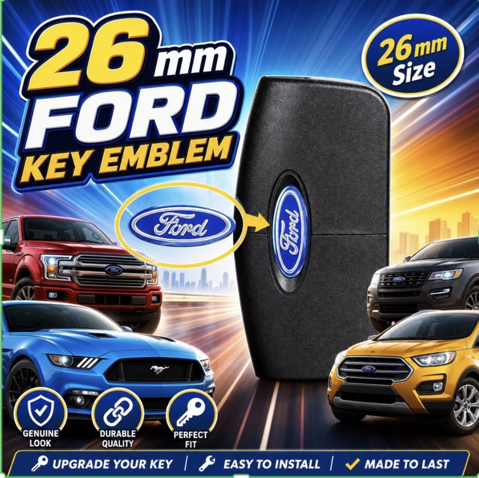 Ford Key Fob Remote Logo Sticker 26mm 2 pcs Uk seller 🇬🇧 