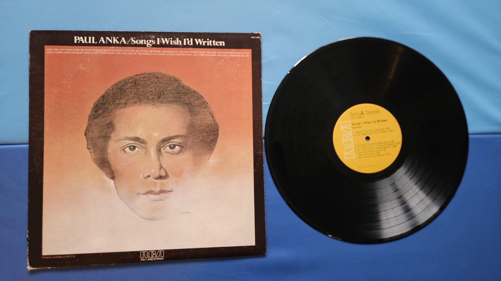 Paul Anka Songs I Wish I\'d Written Vinyl LP 1975 RCA ANL1-1082 Pop Stereo