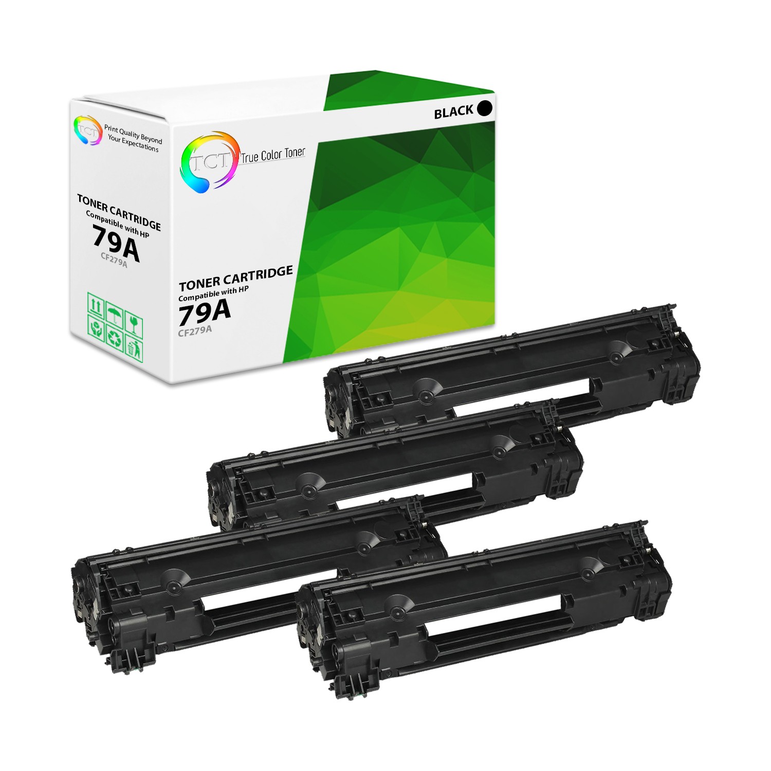 4Pk TCT CF279A 79A Black For HP Pro M12w M12a MFP M26nw M26 Compatible Cartridge