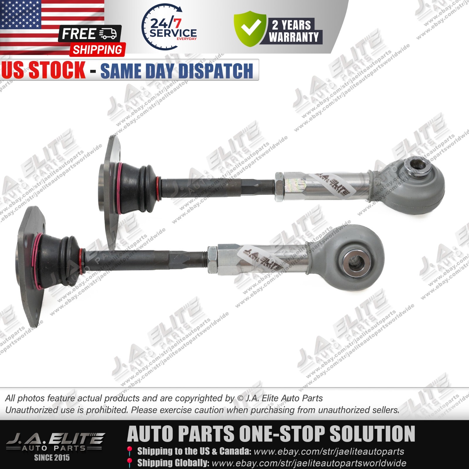 2pcs Complete Rear Suspension Tie Rod fit Ferrari 360, 430, OEM:194791