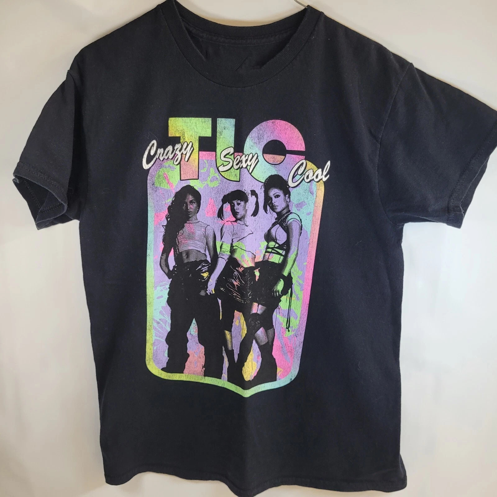 TLC Graphic Black T-Shirt Rare Music Fan Apparel Full Size S-5XL ZA807