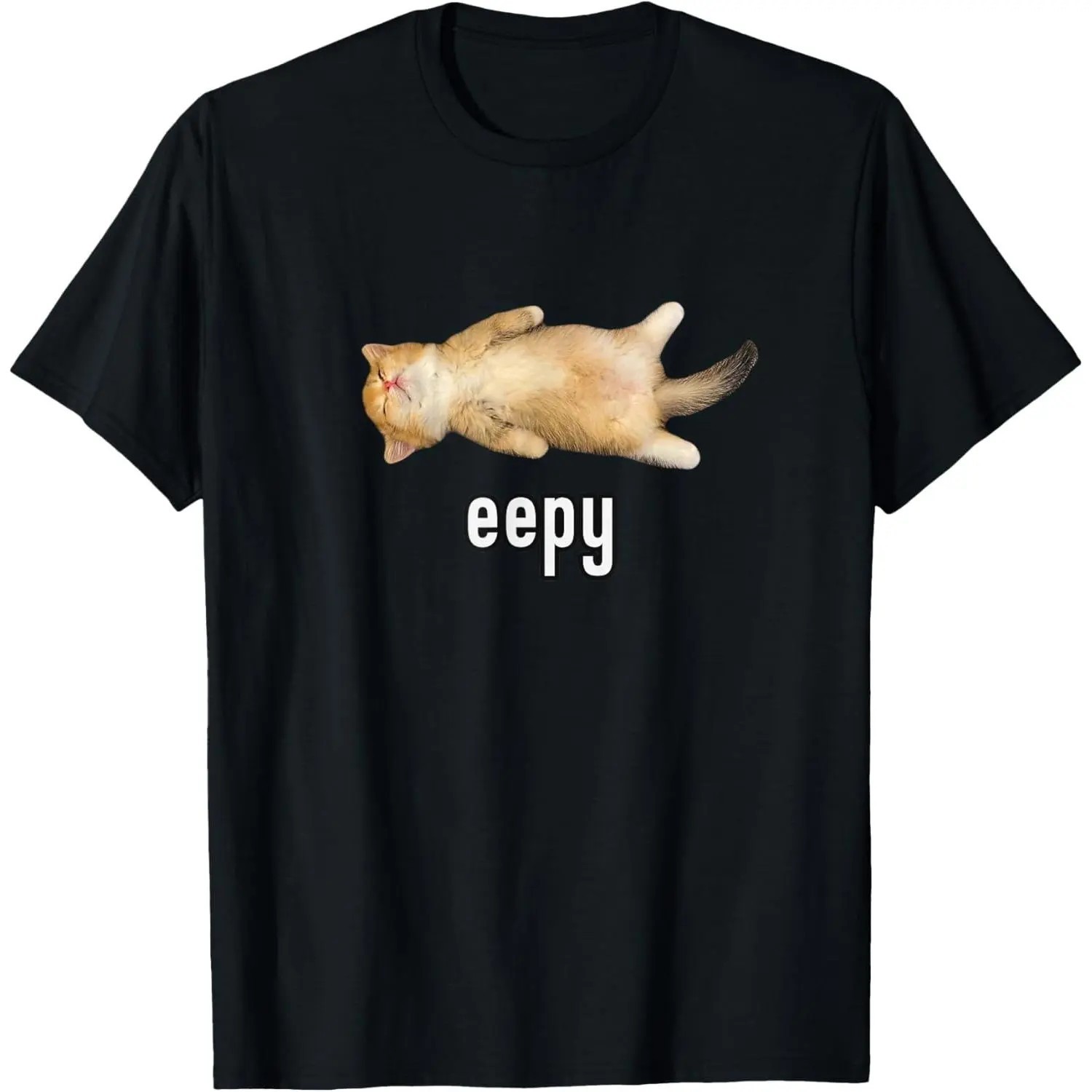Eepy Cat Silly Sleepy Cat Meme Unisex Graphic T‑Shirt Eepy Cat Silly Sleepy Cat Meme Unisex Graphic T‑Shirt