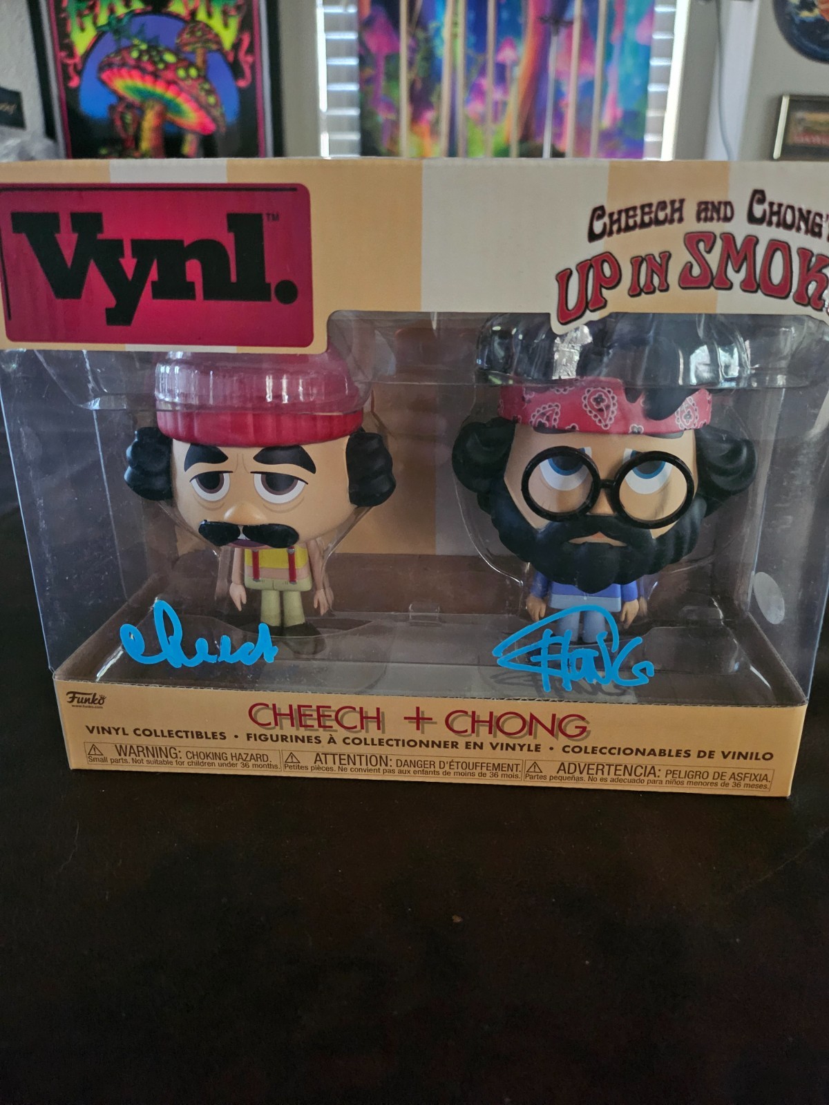 Cheech and Chong 2 Pack Signed Funco Pop JSA Authenticated Cheech and Chong 2 Pack Signed Funco Pop JSA Authenticated