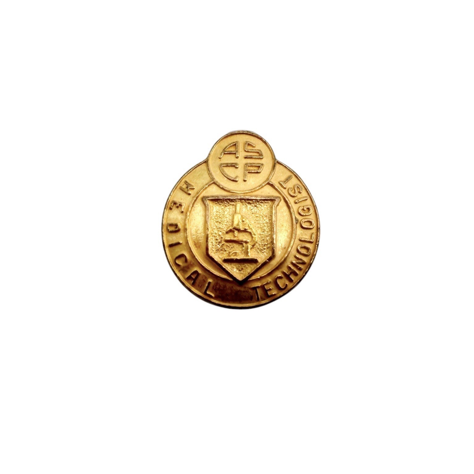 VTG 1950’s 10k Gold ASCP Medical Technologist Pin O.C. Tanner CTO Medical RARE