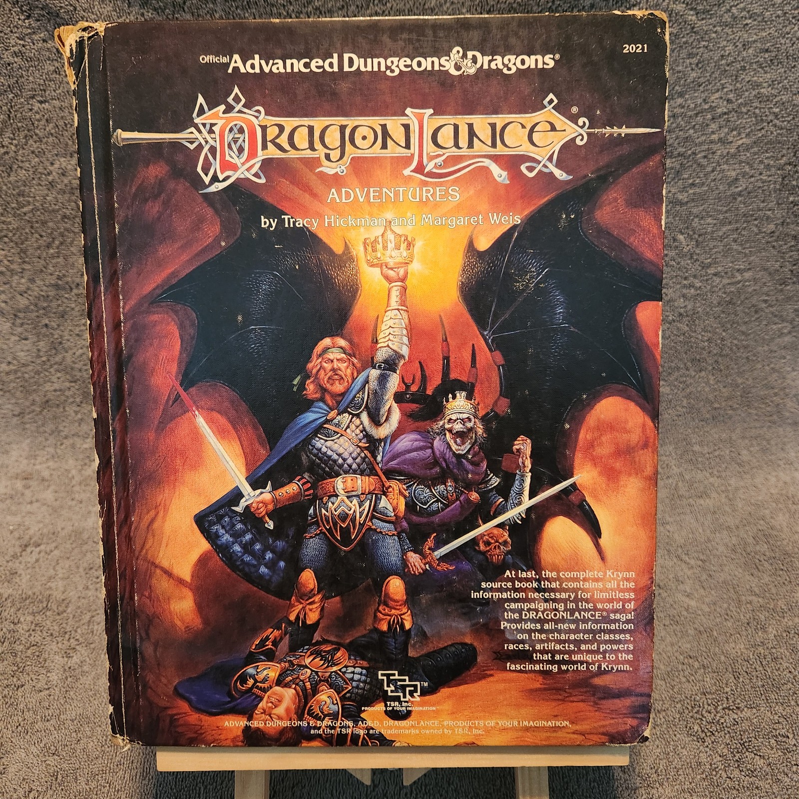 DragonLance Adventures #2021 AD&D Advanced Dungeons and Dragons Hardcover 1987 DragonLance Adventures #2021 AD&D Advanced Dungeons and Dragons Hardcover 1987
