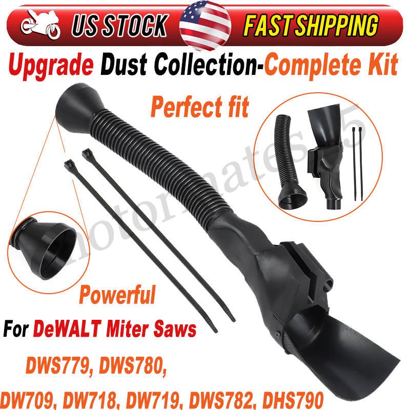 For DeWALT DWS779/780/782 DW718 Dust Collection Upgrade Miter Saws -Complete Kit For DeWALT DWS779/780/782 DW718 Dust Collection Upgrade Miter Saws -Complete Kit