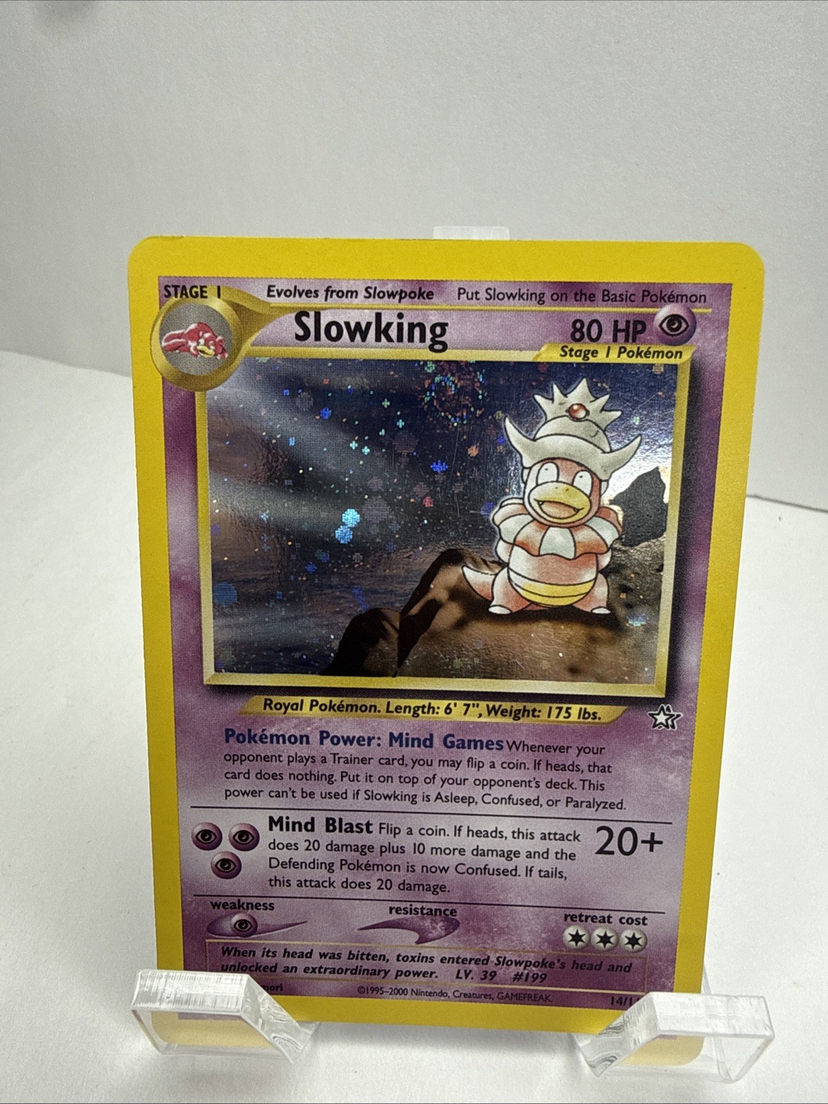 Slowking 14/111 Neo Genesis Holo - LP & SWIRL