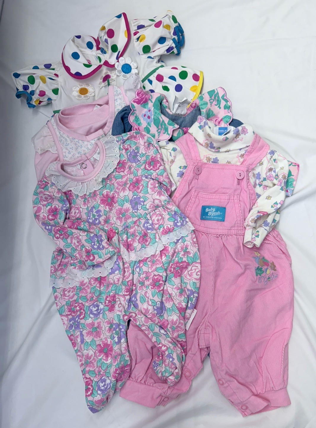Vintage 90s Lot Rare OshKosh, HealthTex, Little Me 0-5M/3-6M OLD