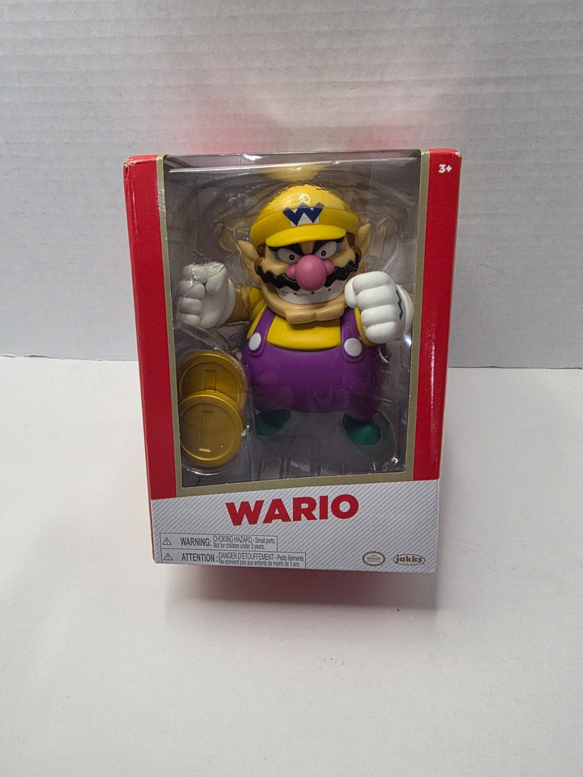 Jakks Pacific Jakks Gold Super Mario Wario Figure (NEW)