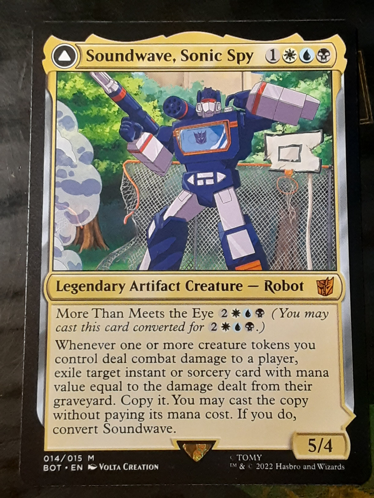 Soundwave Sonic Spy , UB Transformers , Near Mint , MTG, Soundwave Sonic Spy , UB Transformers , Near Mint , MTG,
