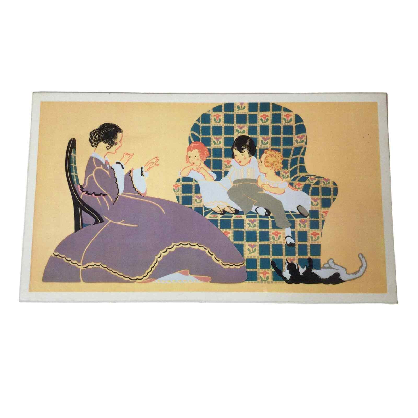 Storytime Printed Wallpaper British Early 20th Century Metropolitian Museum Art