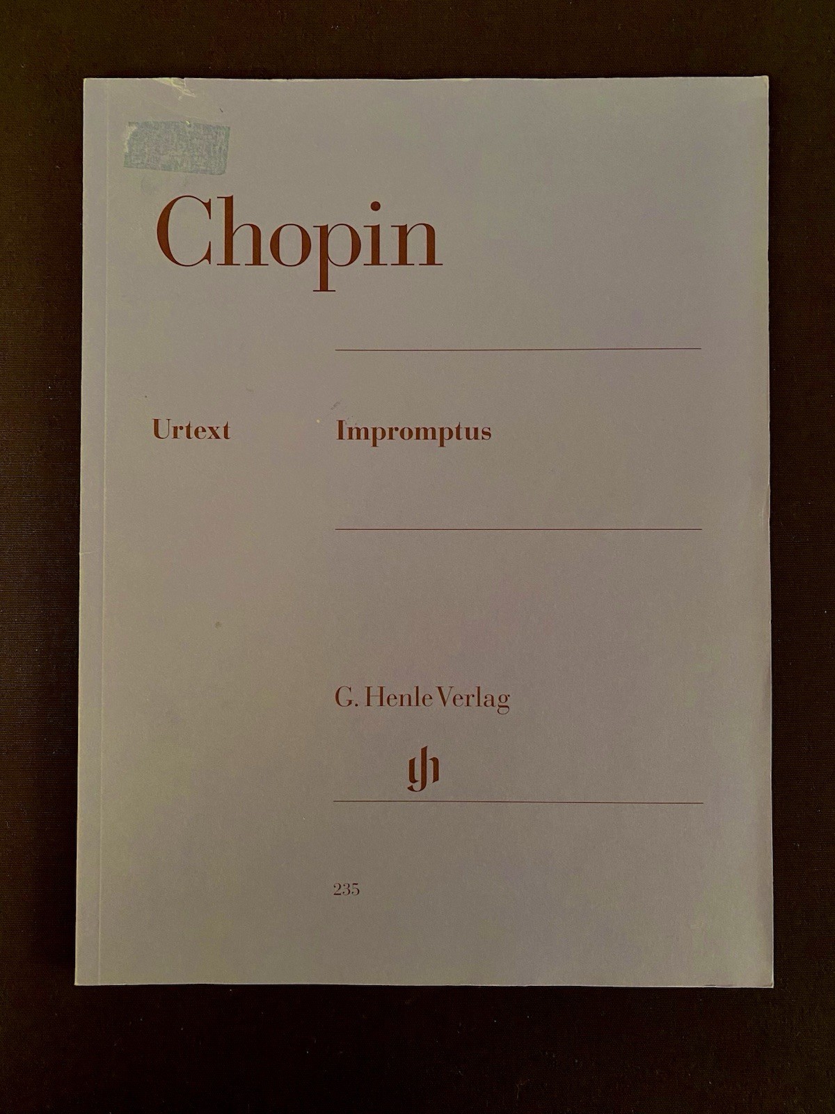 Chopin Impromptus Piano Solo Henle Urtext Advanced Classical Sheet Music Book