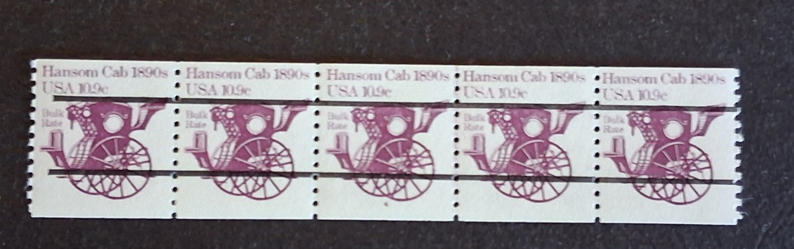 US Scott # 1904a 10.9 cent Hansom Cab Plate # 4 PNC5 VF NH No Gap