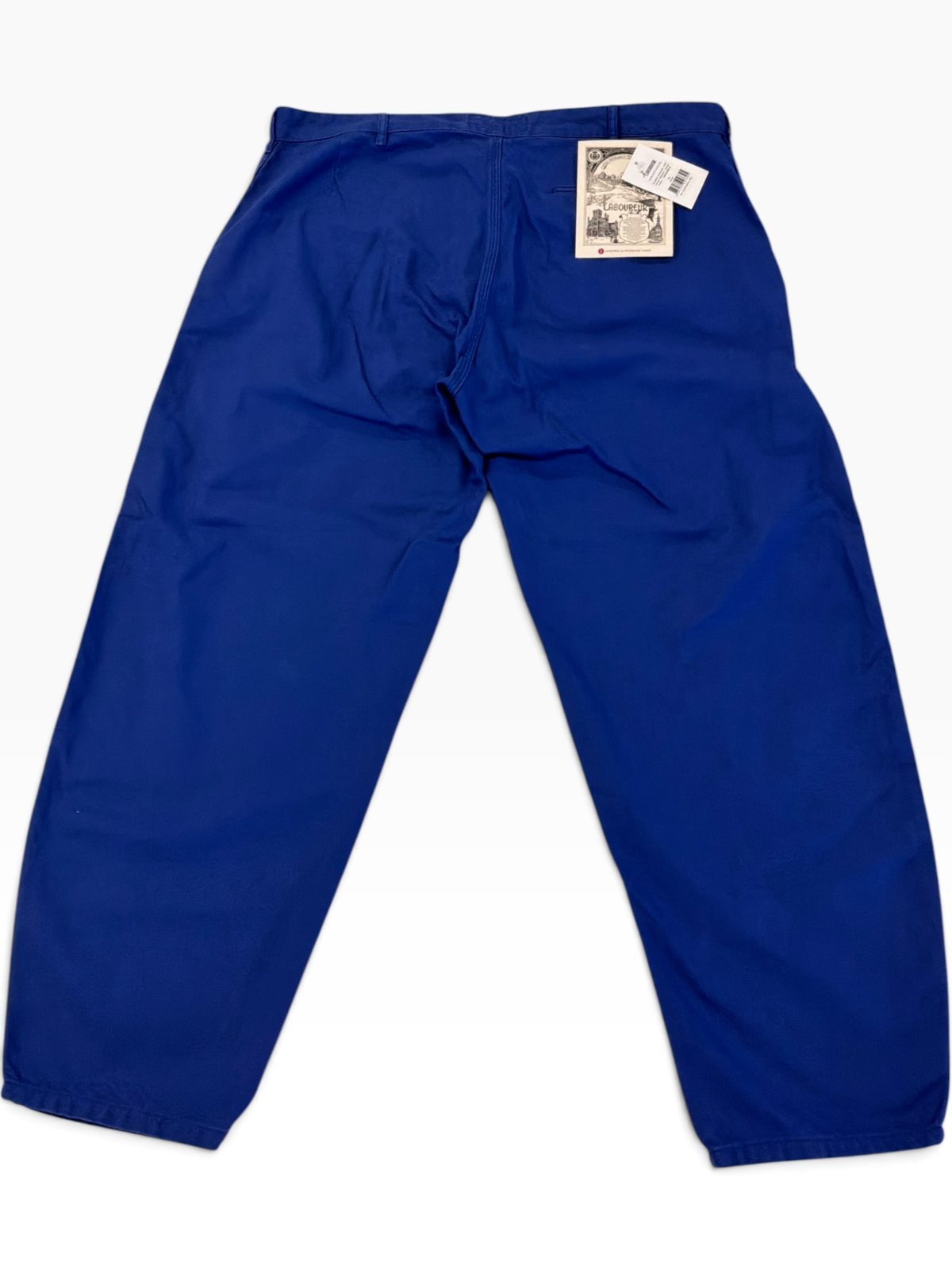 Le Laboureur x Gardenheir Largeot Passant Work Pants Blue Cotton Size 52 NWT Fra