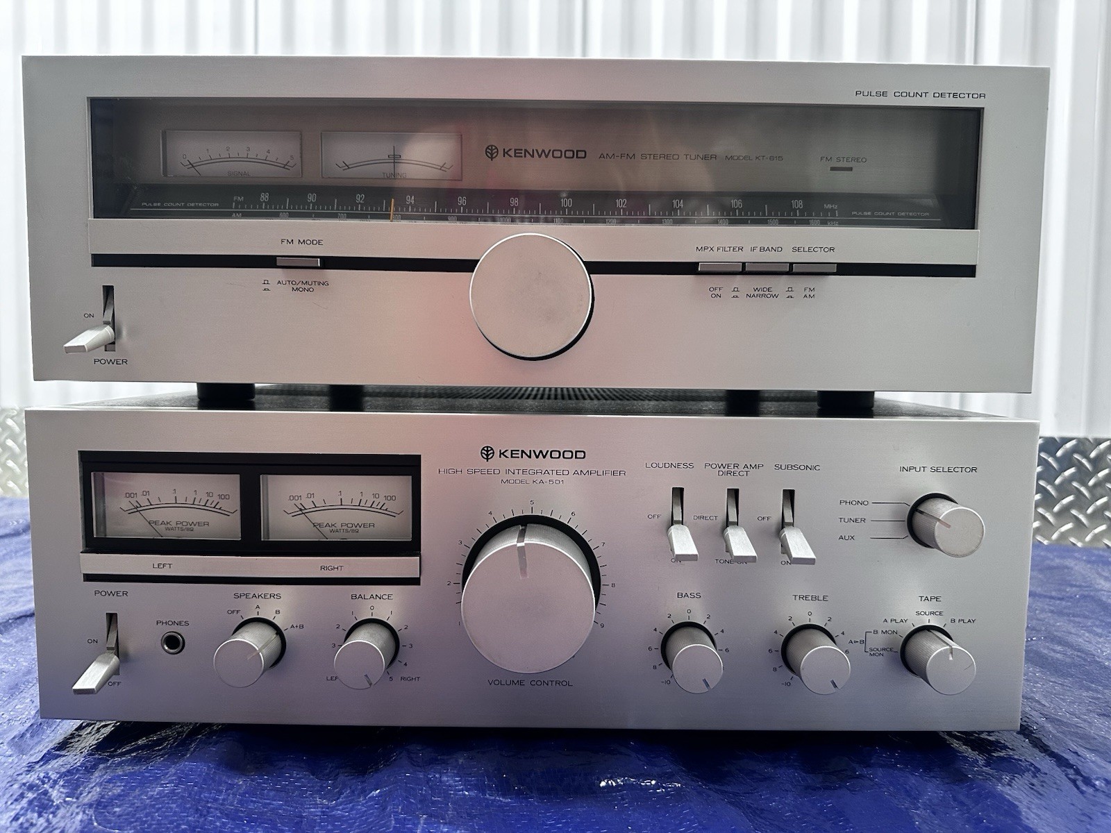 Kenwood Vintage Audio Amplifier and AM/FM Stereo Tuner/KA-501/ KT-615