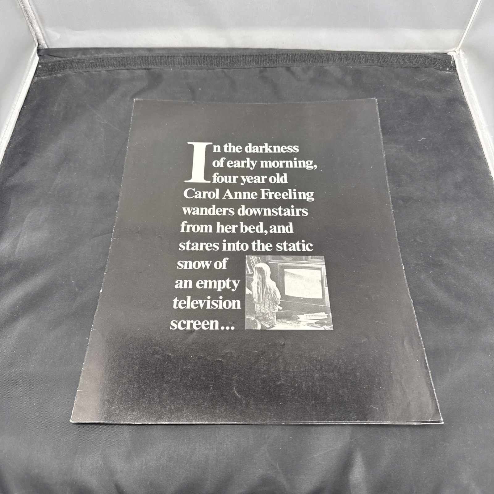 POLTERGEIST 1982 Pre-Release Press POSTER BROCHURE Letter Steven Spielberg MGM POLTERGEIST 1982 Pre-Release Press POSTER BROCHURE Letter Steven Spielberg MGM