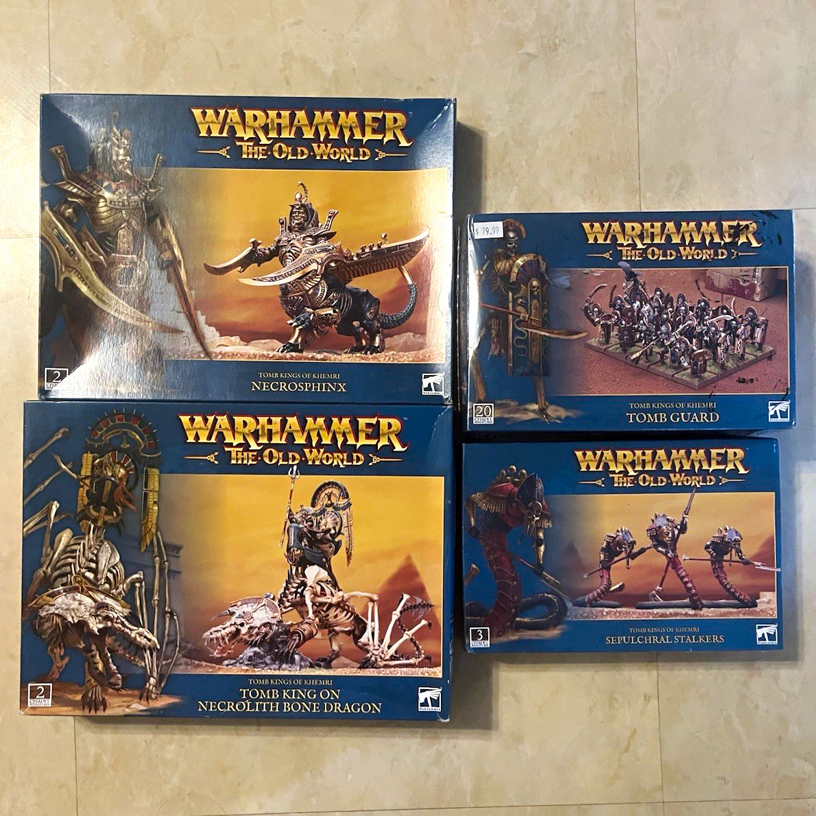 Games Workshop Warhammer The Old World Tomb Kings Mixed Lot Necrosphinx, Guard