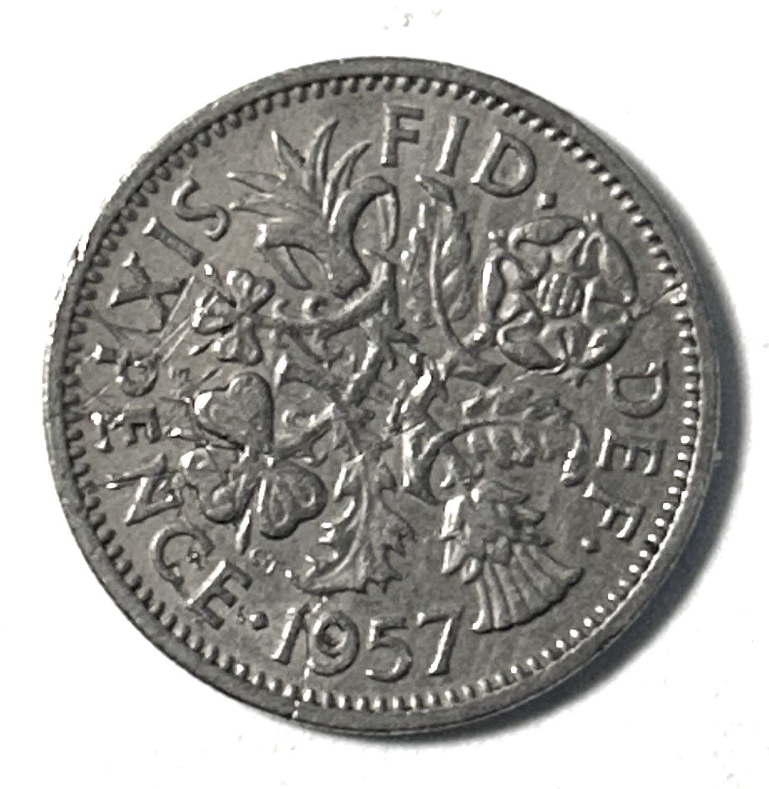 1957 Great Britain Sixpence Coin. Combined Shipping 1957 Great Britain Sixpence Coin. Combined Shipping