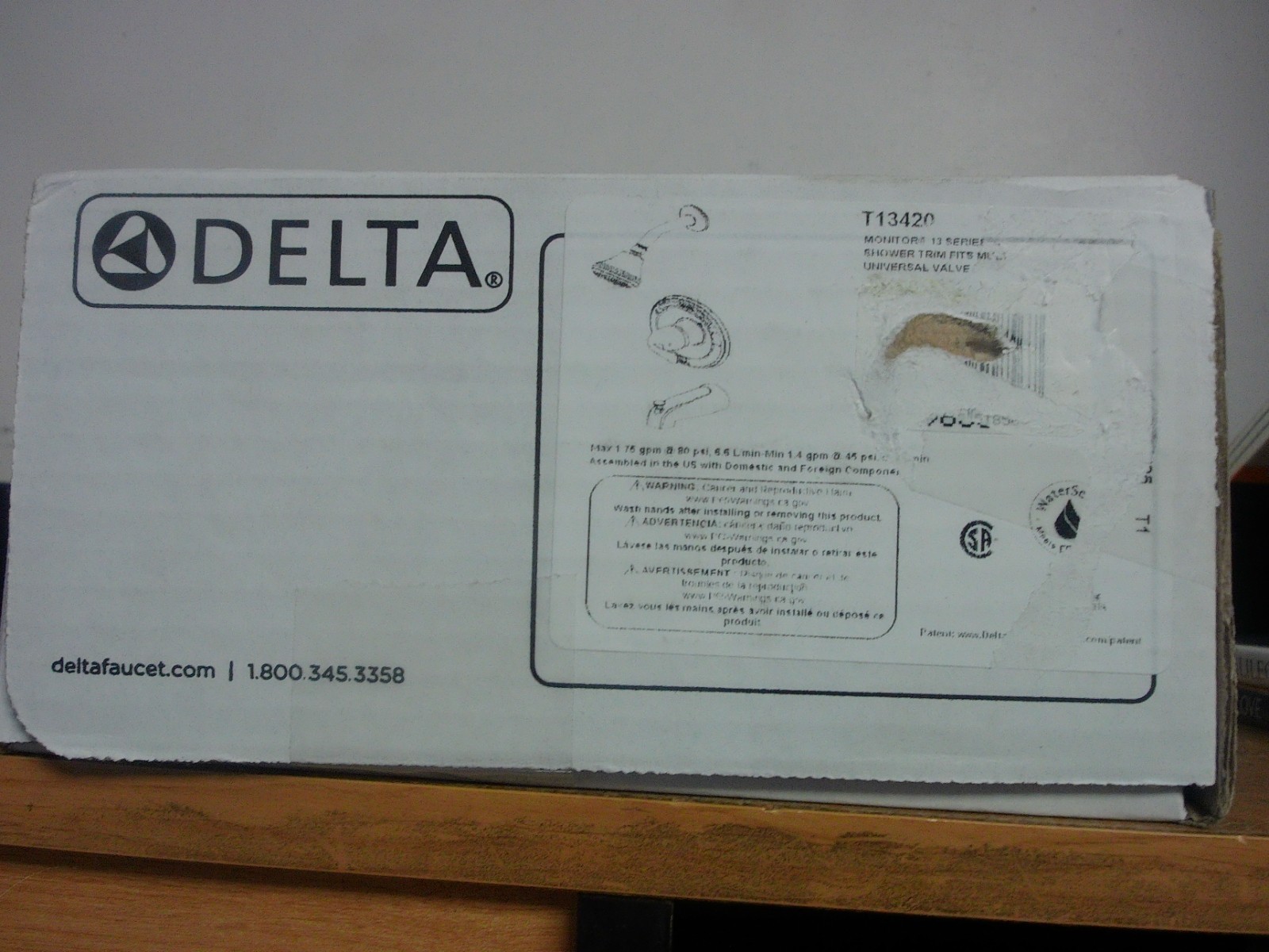 NEW Delta T13420 Classic MonitorR 13 Series Shower Trim Chrome W/Spout NEW Delta T13420 Classic MonitorR 13 Series Shower Trim Chrome W/Spout