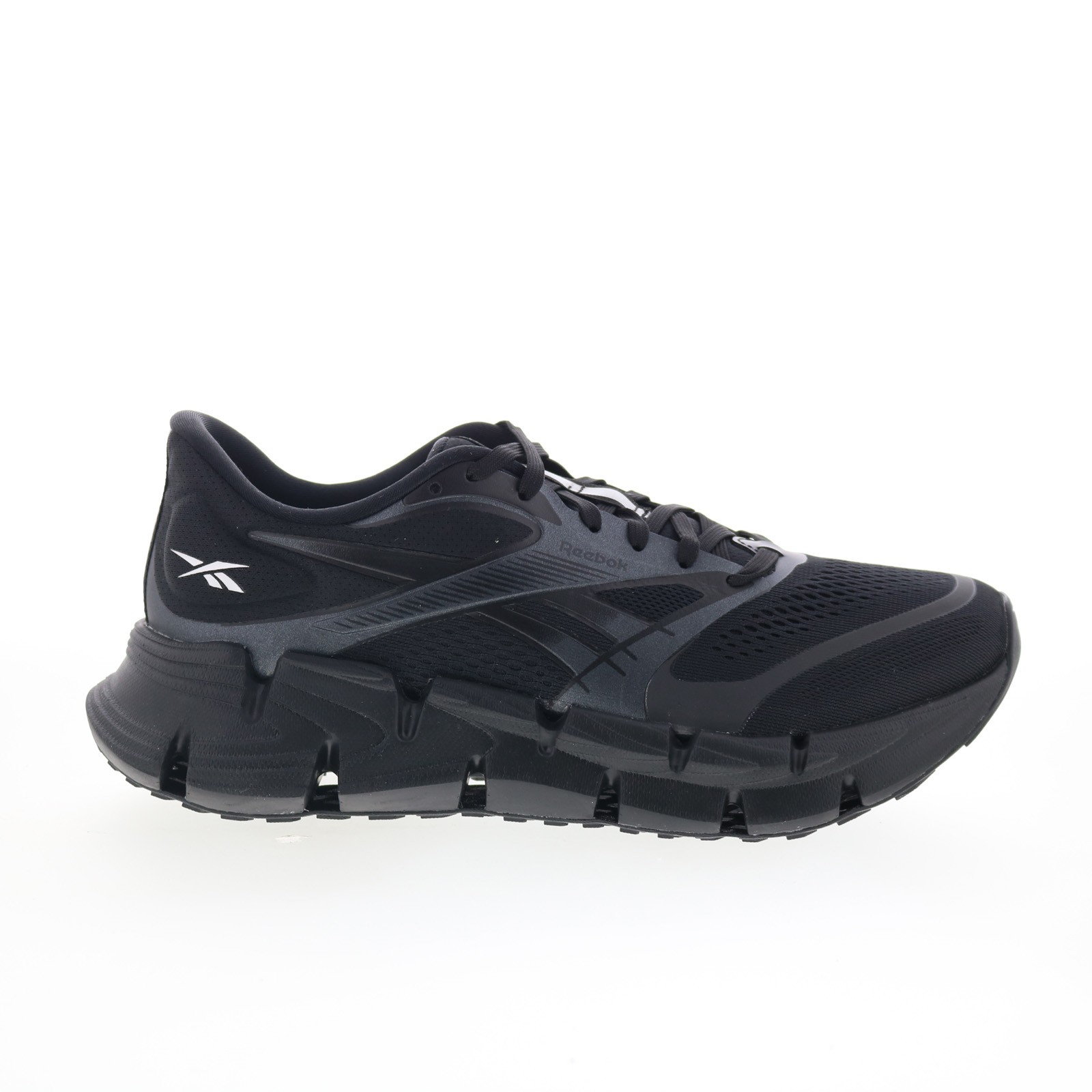 Reebok Floatzig 2 Mens Black Mesh Lace Up Athletic Running Shoes Reebok Floatzig 2 Mens Black Mesh Lace Up Athletic Running Shoes