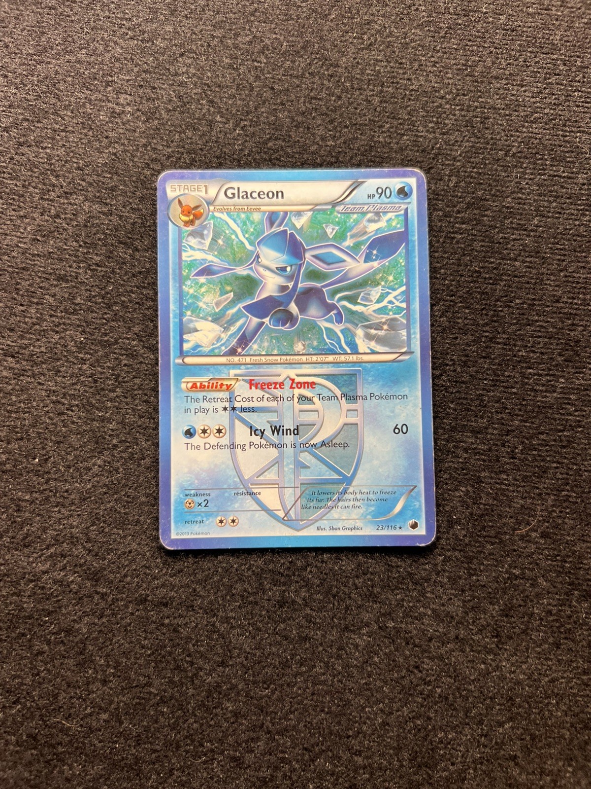 Glaceon (Team Plasma) 23/116 Plasma Freeze Normal Pokemon TCG - MP