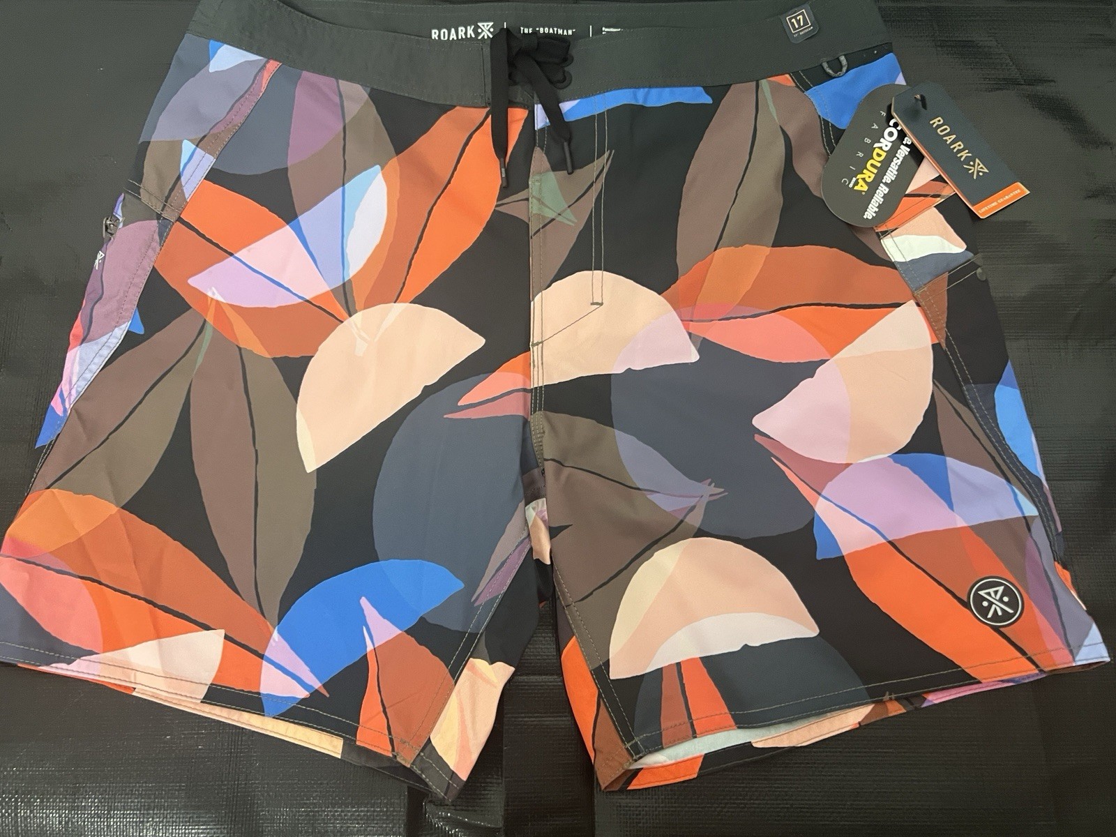 ROARK Men 34 Waist Swim Shorts Swimsuit Boatman Volley Cordura Tough BoardShorts