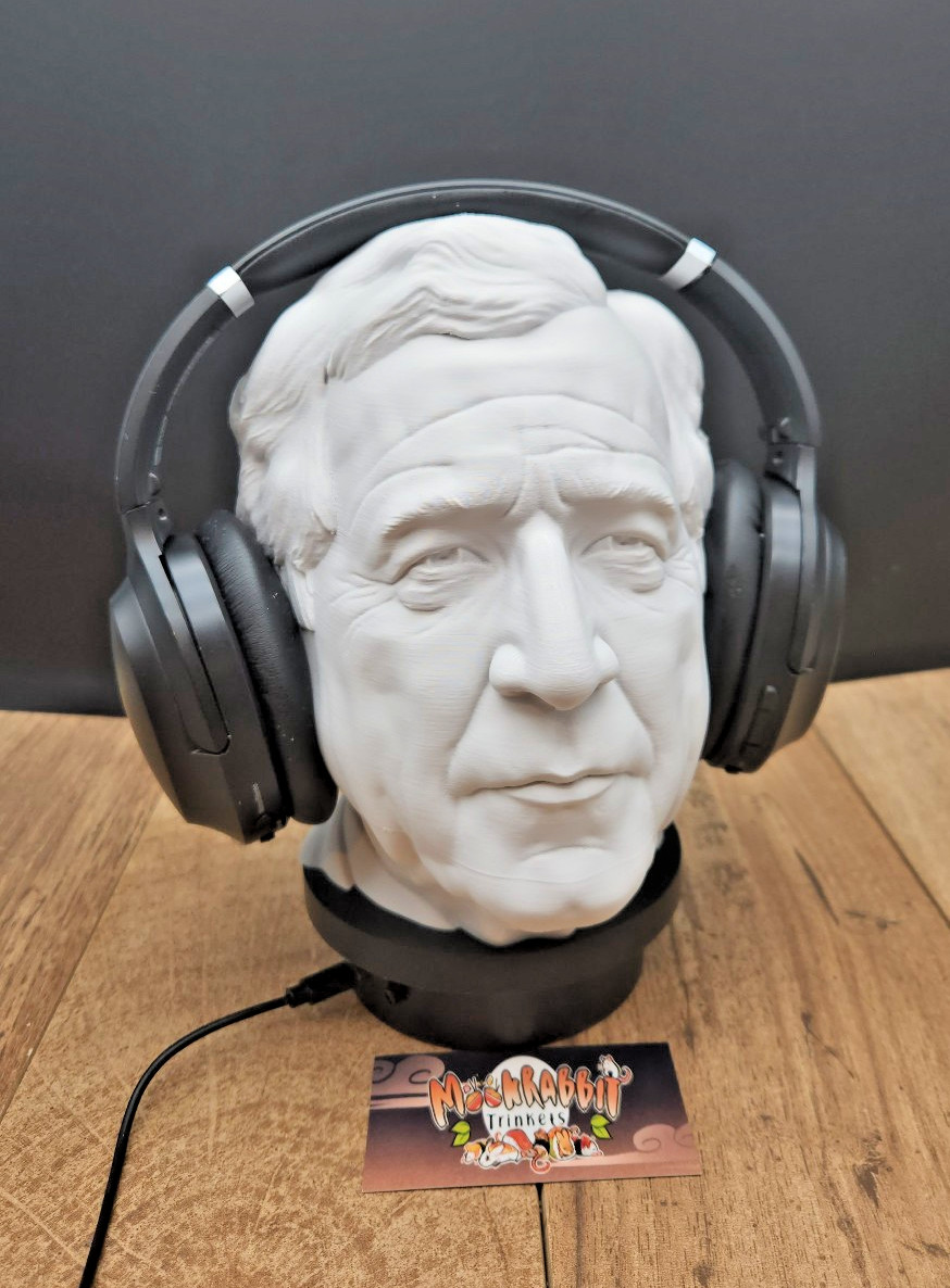 George W. Bush Headphone Stand - President Headset Holder - Gift for Dad Gamer