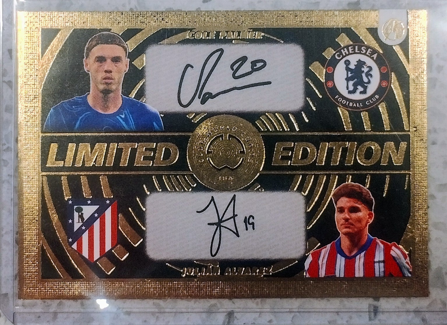 2025 CLUB WORLD CUP Card #1 COLE PALMER - JULIAN ALVAREZ Printed Auto FOIL GOLD⭐ 2025 CLUB WORLD CUP Card #1 COLE PALMER - JULIAN ALVAREZ Printed Auto FOIL GOLD⭐