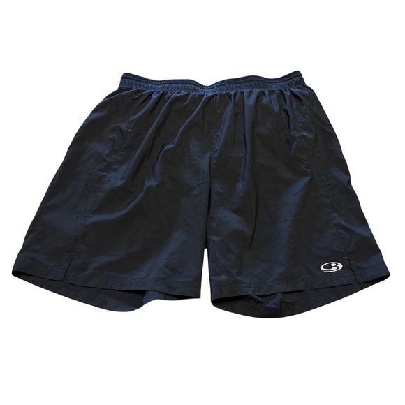 Icebreaker GT Men\'s M Cool Lite Running Shorts Black Merino Wool Liner 7\