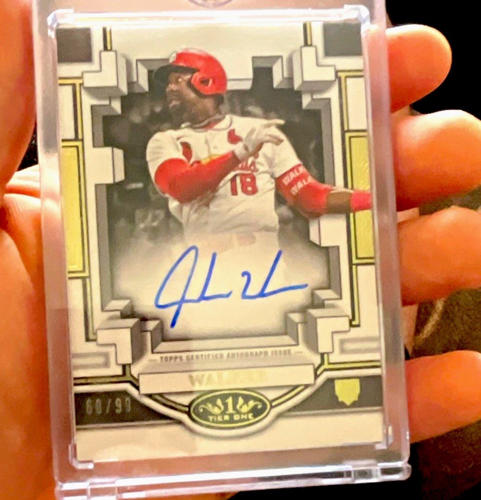 Topps 2023 Tier One Breakout Autographs Jordan Walker BOA-JW Auto RC /99