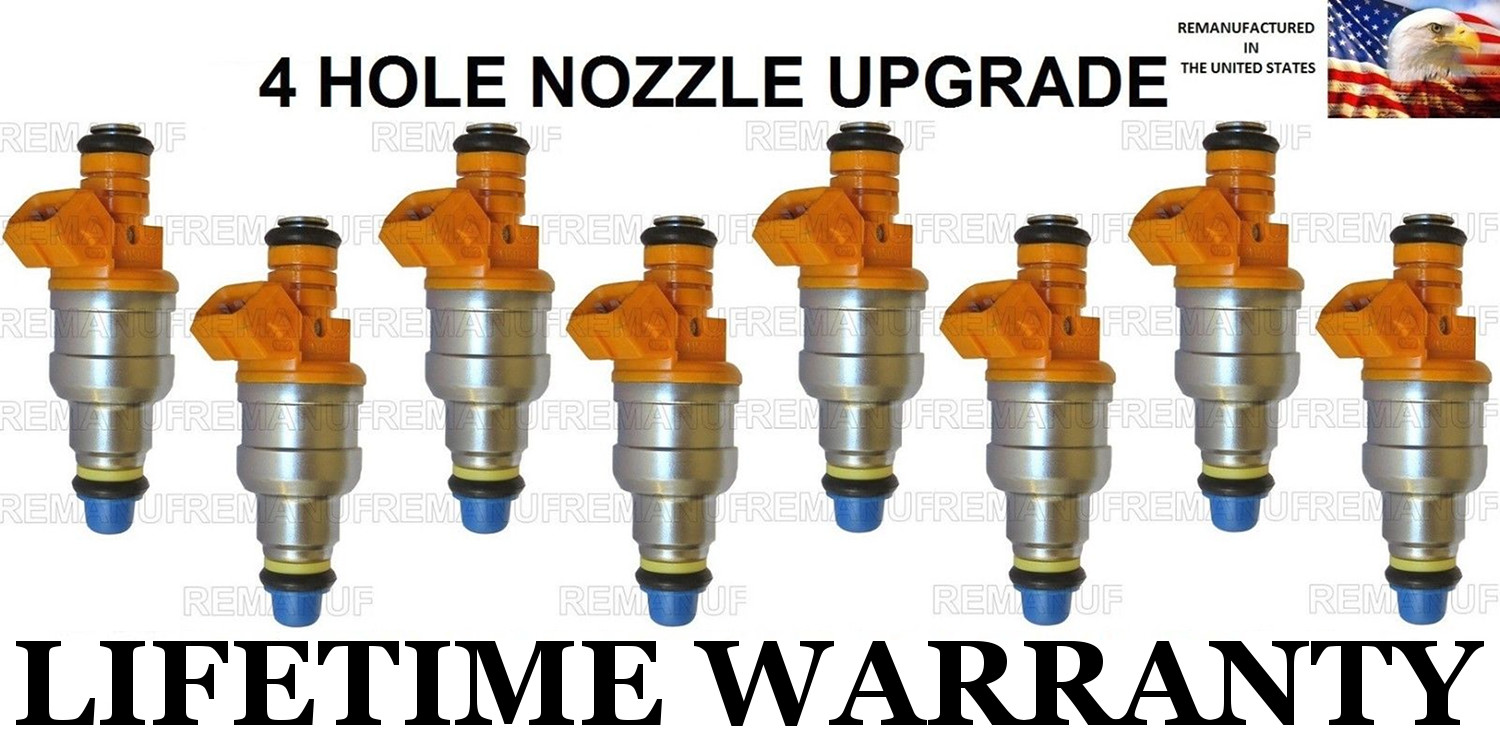 8X Upgraded Bosch Fuel Injectors For Cadillac Fleetwood Eldorado DeVille Allante